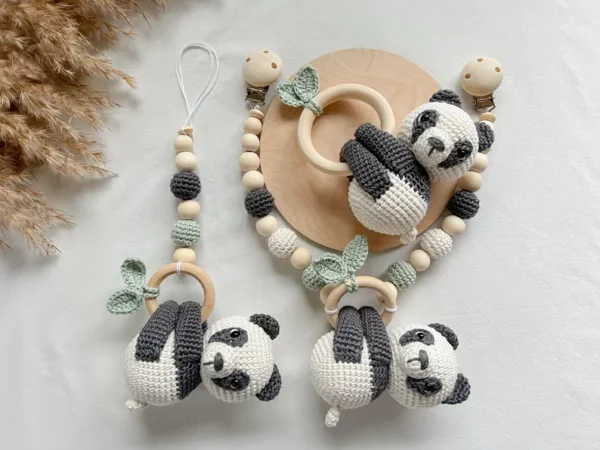 Panda Stroller Chain Set