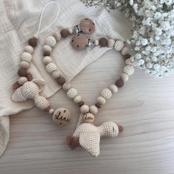 Pacifier Chain Goose Set