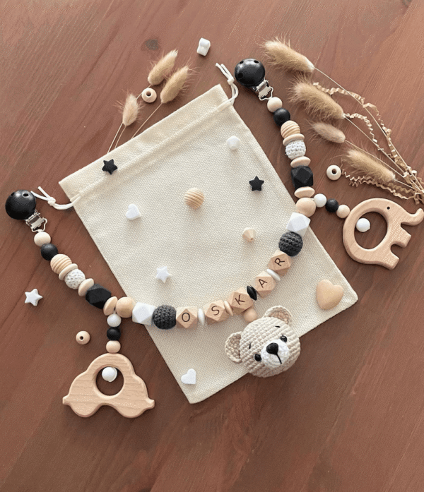 Stroller Garland black and white